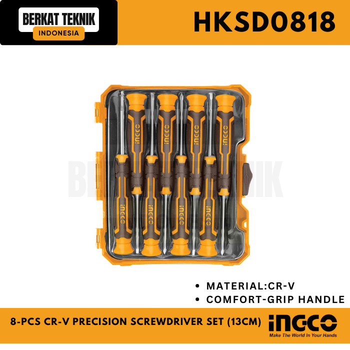 Jual 8-Pcs Cr-V Precision Screwdriver Set (13cm) - Obeng Presisi Set ...