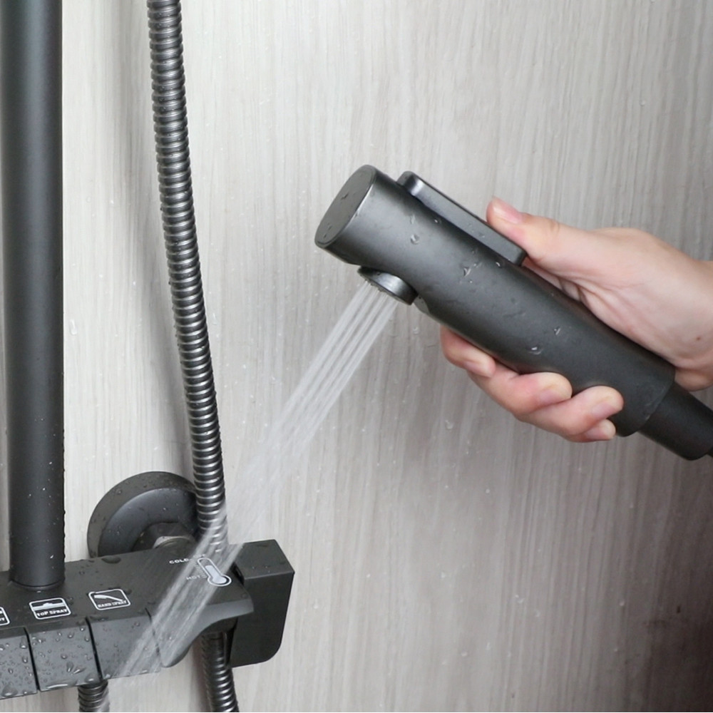 Jual SPECIAL PRICE KEMAIDI Piano Key Shower Faucet Set Grey Shower ...