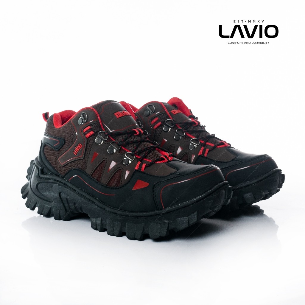 Jual Lavio Sepatu Pria Boots Safety High Kerja Proyek Gunung Hiking ...