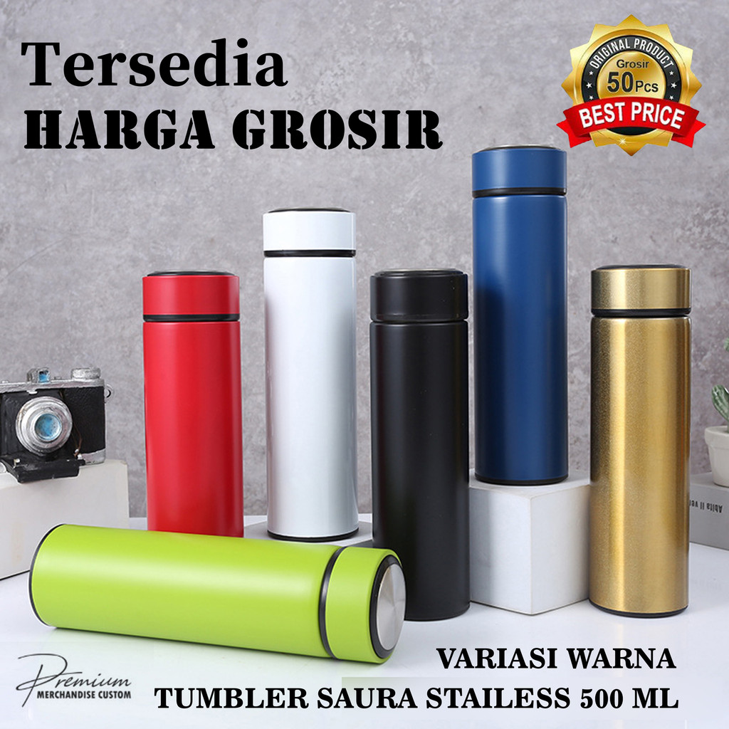 Jual TUMBLER SAKURA POLOS 500 ML TERMOS SOUVENIR SAKURA STAINLESS BISA ...