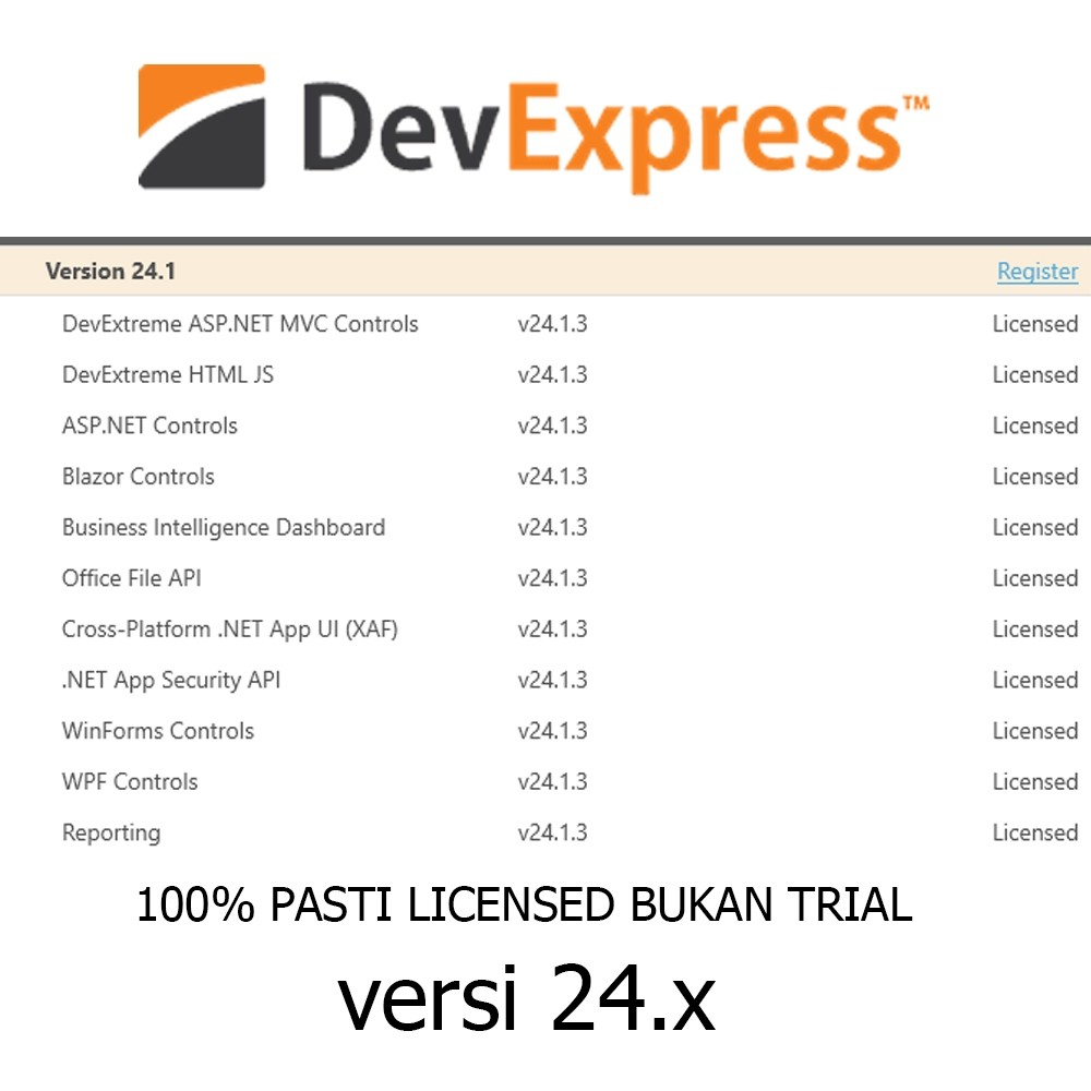 Jual Software DevExpress v24 JAMINAN 100% LlCNSED!!! dengan tools dan ...