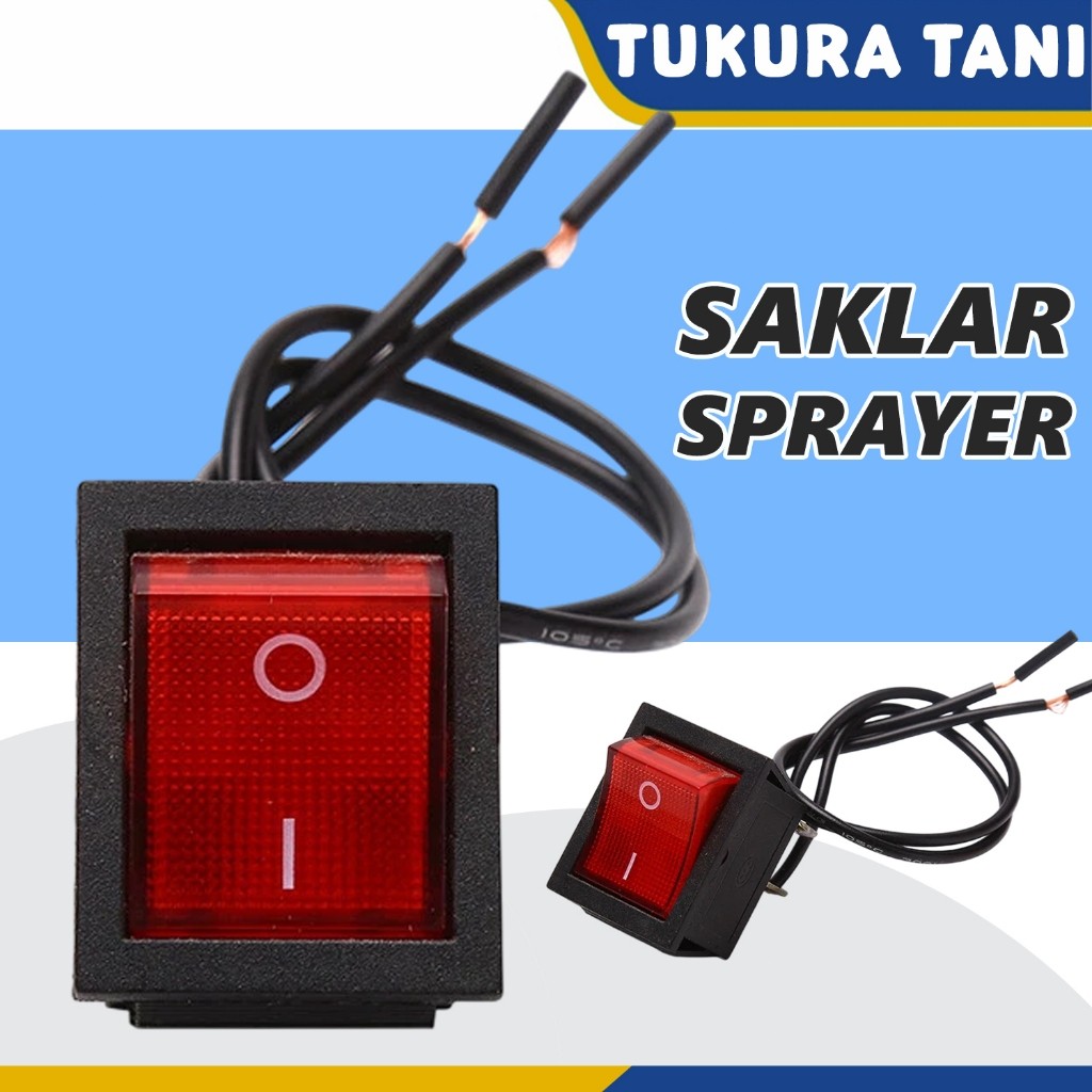 Jual Saklar On Off Merah untuk Sprayer Elektrik / Saklar On Off Sprayer ...