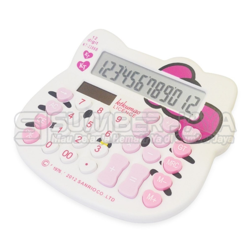 Jual Kalkulator Karakter 12 Digit Hello Kitty KT-2288 /KT-518-12 ...