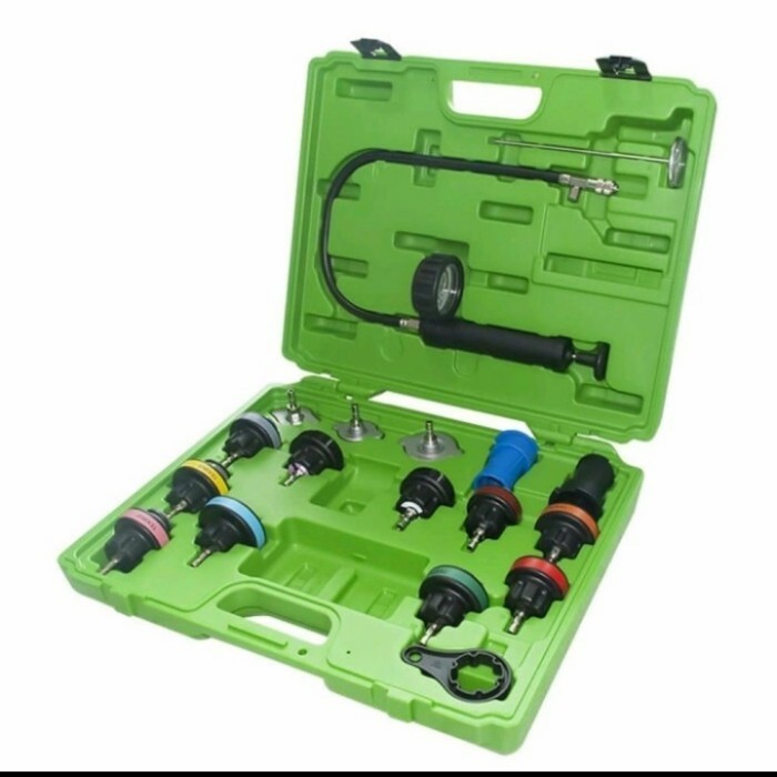 Jual TEKIRO UNIVERSAL RADIATOR PRESSURE TESTER KIT 18 PCS / ALAT TES ...