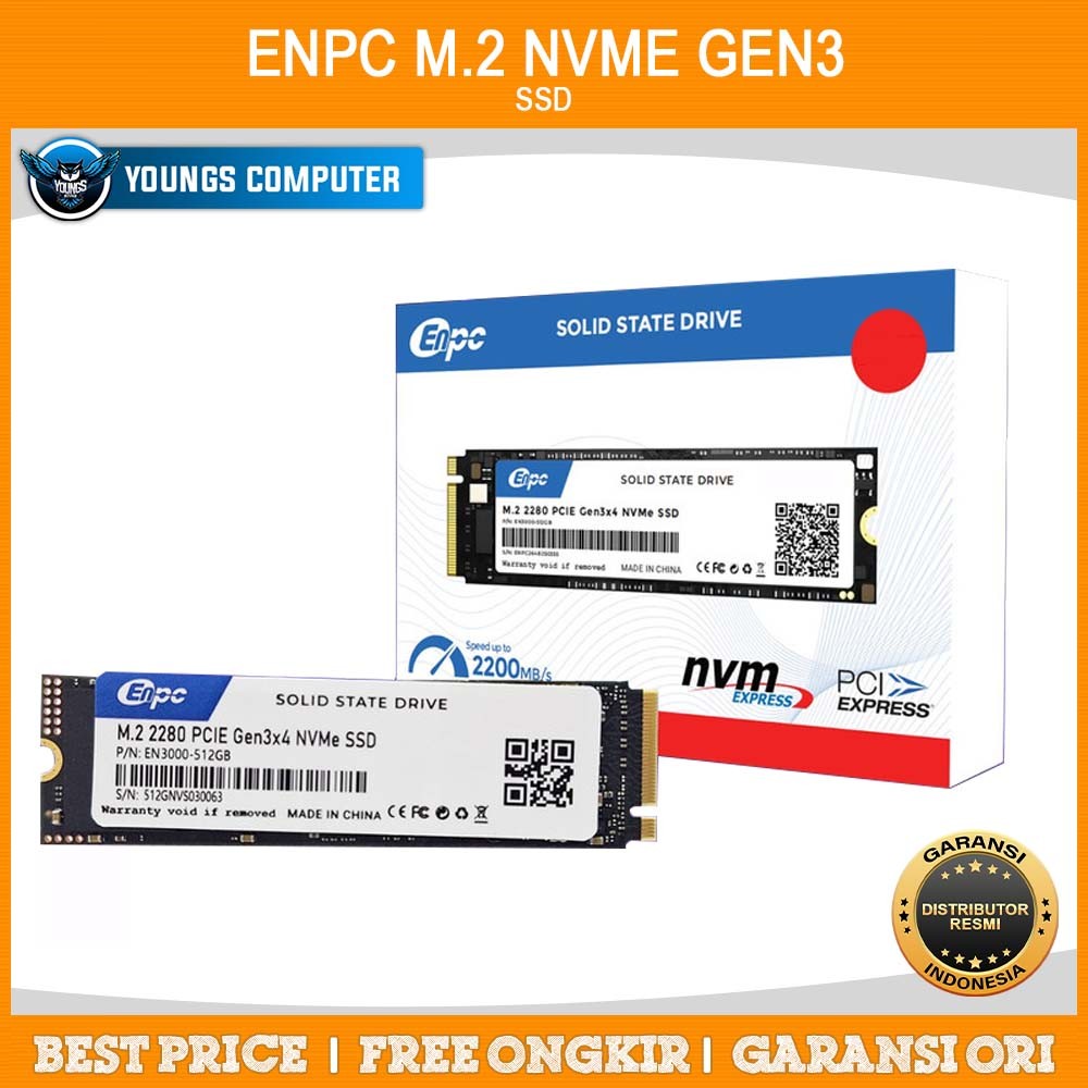 Jual SSD EnPC 256GB 512GB 1TB M.2 NVME Gen3 2200/1700Mbps | Shopee ...