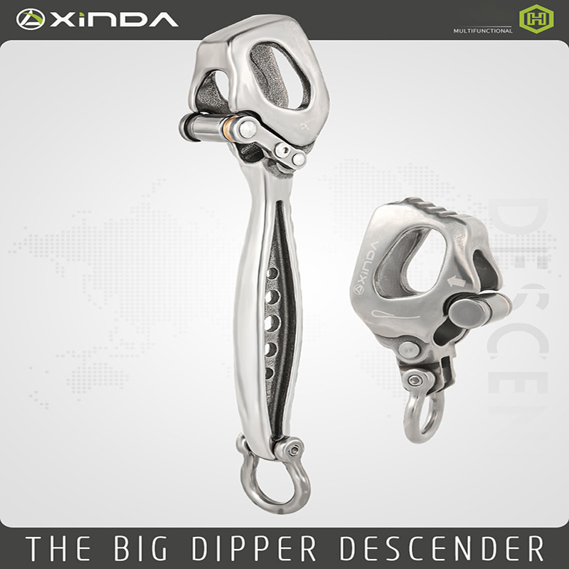 Jual Xinda Climbing Descender Stainless Steel Big Dipper Descender for ...