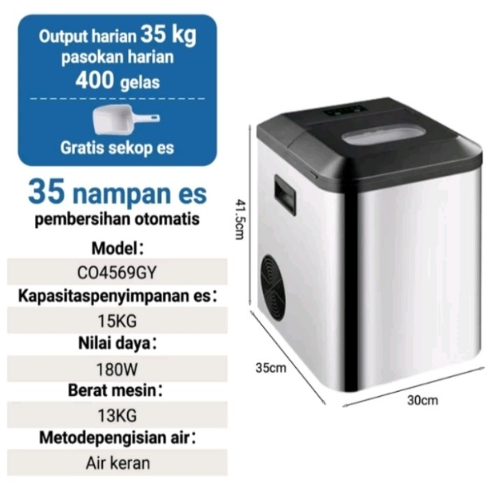 Jual Mesin Es Iceler Portable, Mesin pembuat es batu Sekali setiap 6 ...