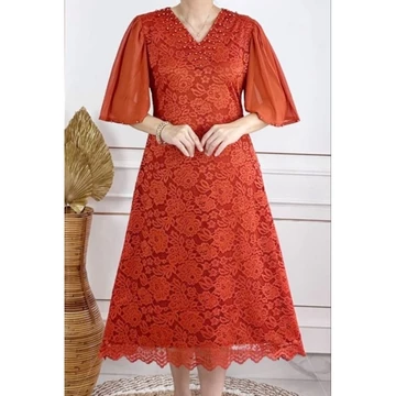 Siren Dress Semi Prancis Kombinasi Mute