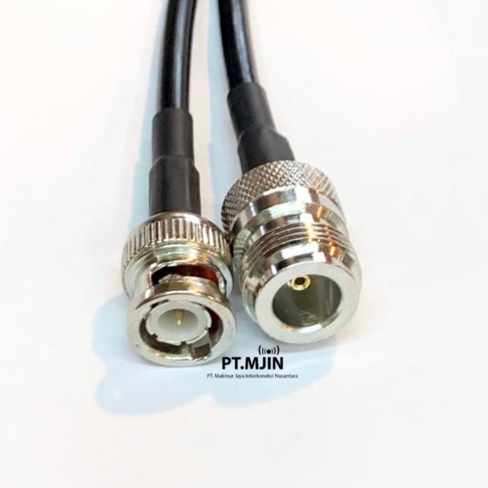 Jual AMS99 Kabel Jumper RG58 BNC Male ke N female Panjang Kabel 3 Meter ...