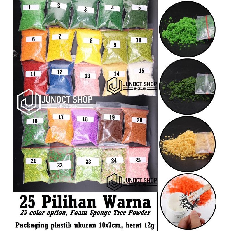 Jual Serbuk Tabur Bubuk Pohon Rumput Bahan Miniature Maket Material ...