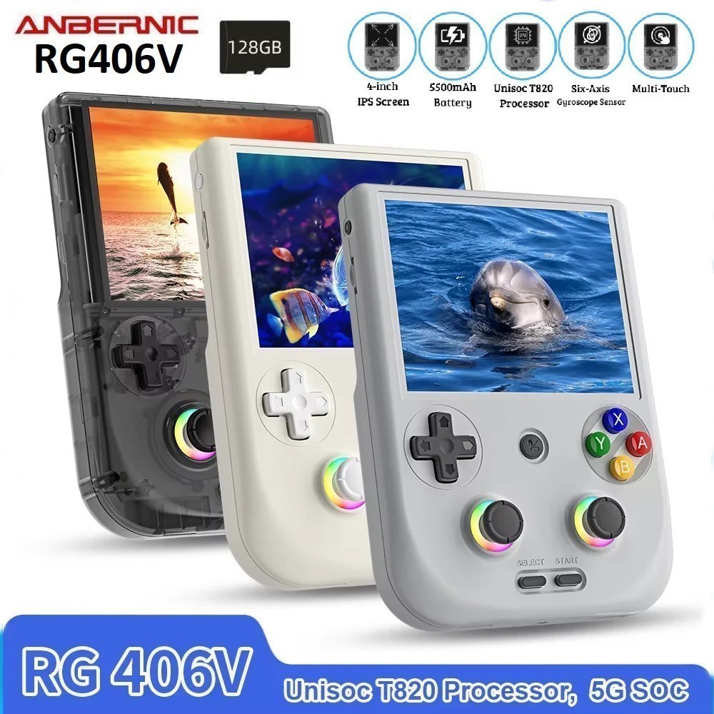 Jual GROSIRUNIK99 ANBERNIC RG406V 128GB - Dual Mode Emulator Retro Game ...