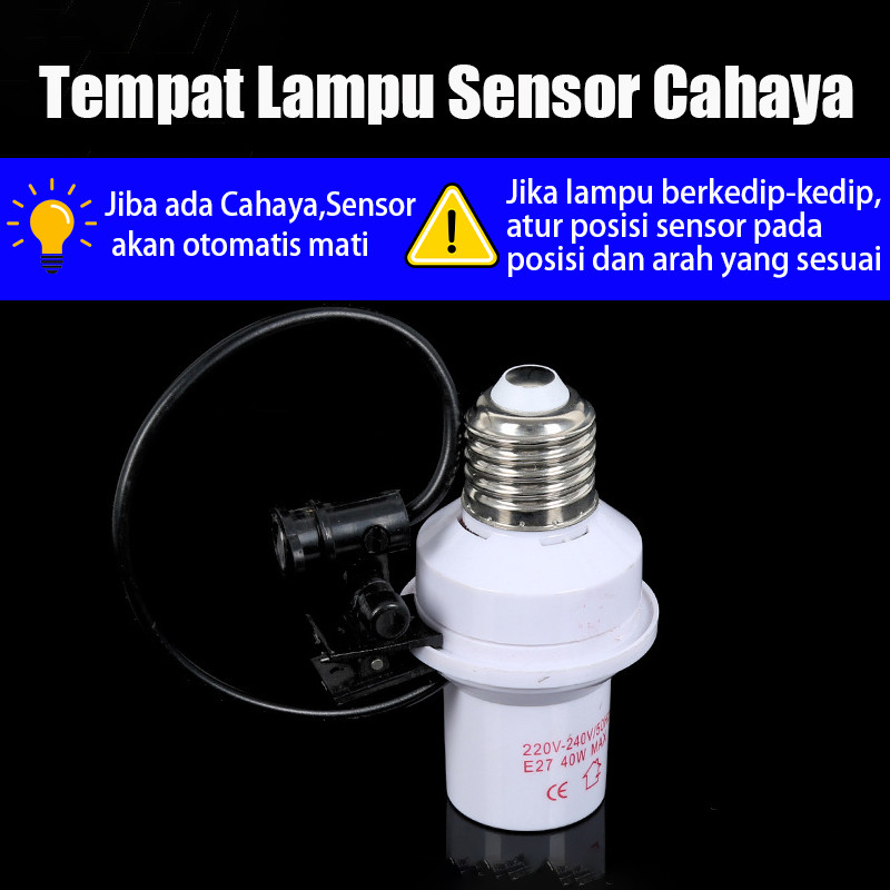 Jual Piting Sensor Cahaya Fitting Sensor Cahaya Lampu Fitting Lampu Sensor Cahaya Otomatis Untuk