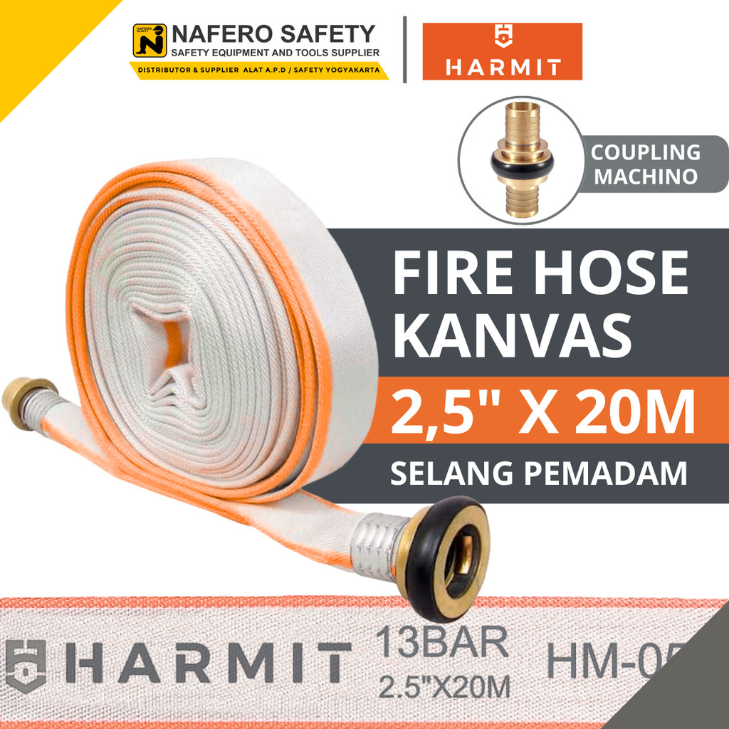 Jual Selang Hydrant Pemadam Fire Hose Kanvas 13BAR 2.5