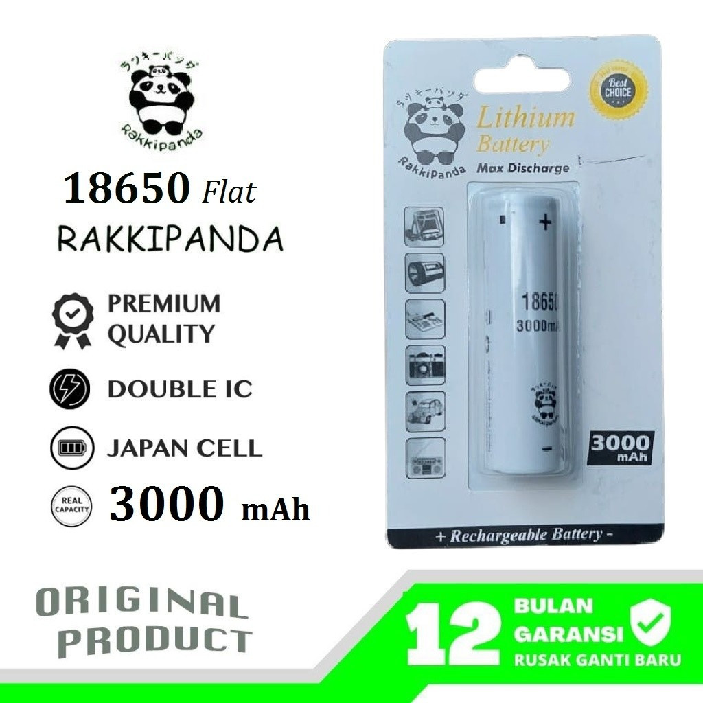 Jual Baterai Senter Police Swat RakkiPanda Rechargeable 18650 3,7v - 4 ...