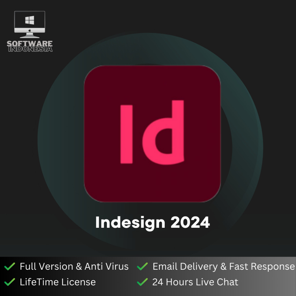 Jual (100% Works) Apikasi Indesign 2024 For Windows And Mac Lifetime ...