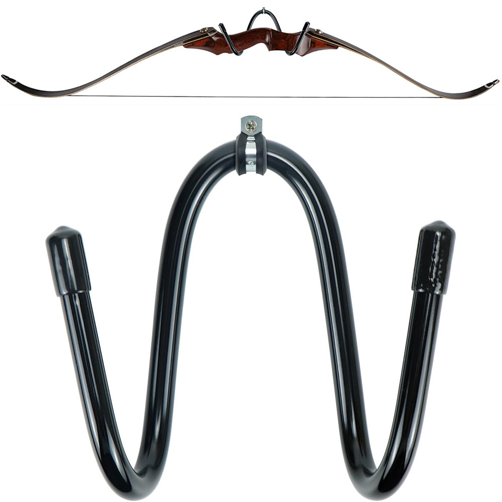 Jual Bow Hanger Display Flexible Archery Rack Bow Wall Mount Holder ...