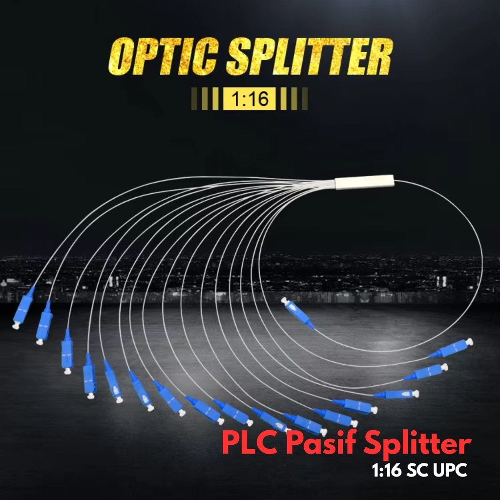 Jual Passive Splitter 1:16 SC UPC BR113 Pasif Spliter Fiber Optik 1 16 ...