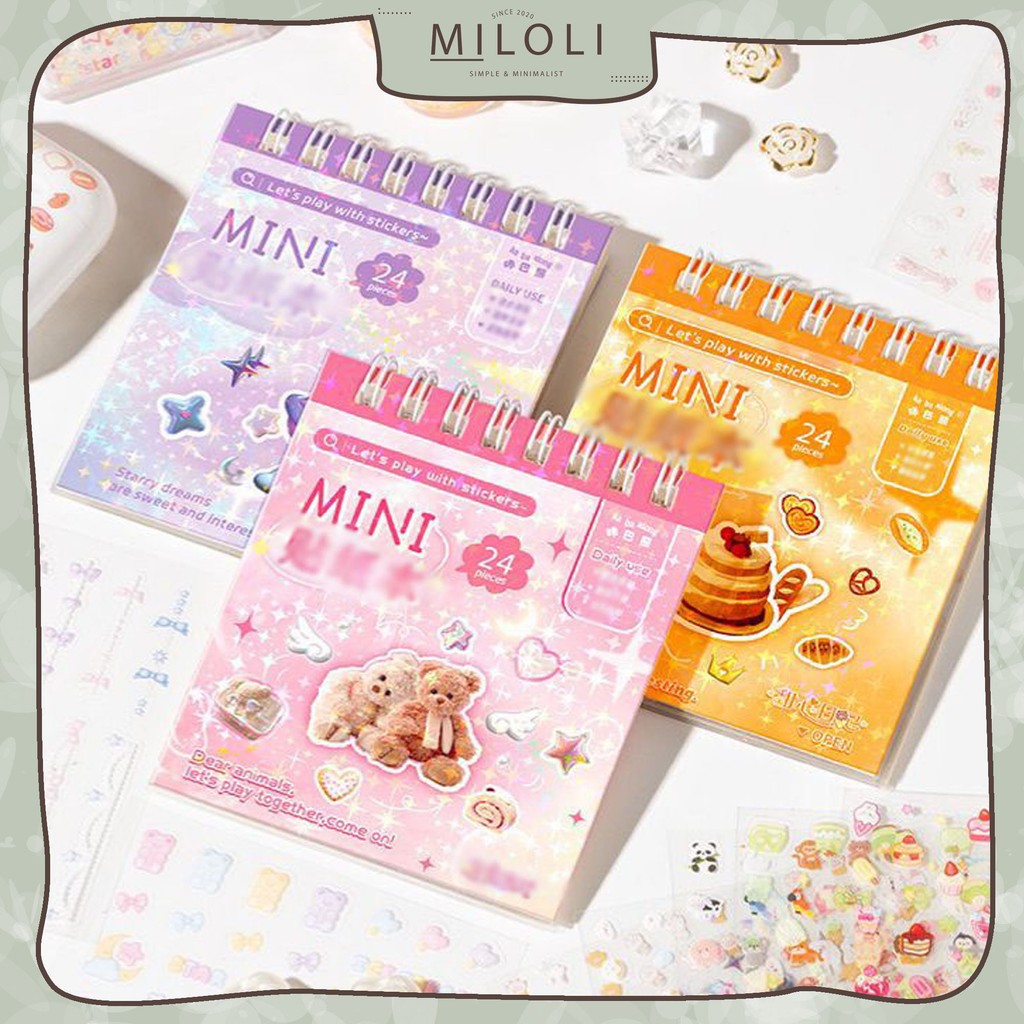 Jual [MILOLI] 24Lembar STARRY DREAMS MINI STICKER BOOK Sticker Planner ...