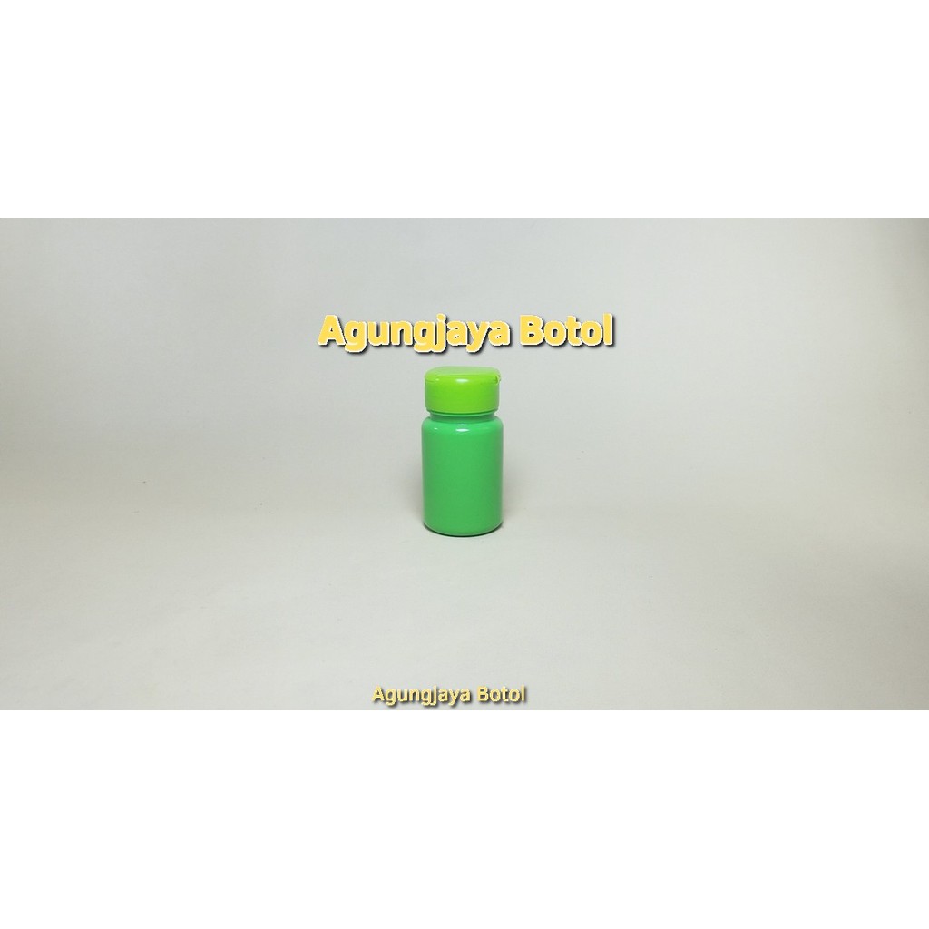 Jual Botol Tablet 100 Ml PS Hijau Tutup Fliptop / Botol Obat / Botol ...
