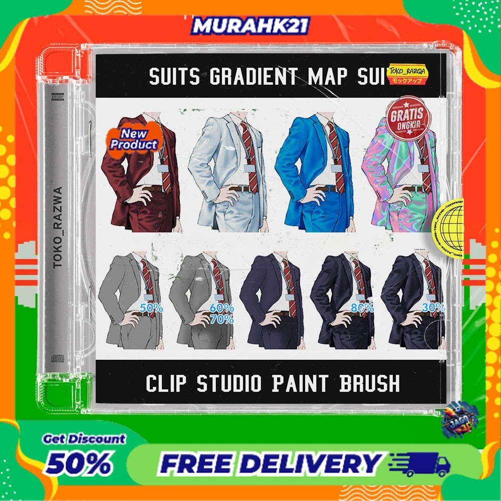 Jual Clip Studio Paint Brush - Suits gradient map suit gradient map ...