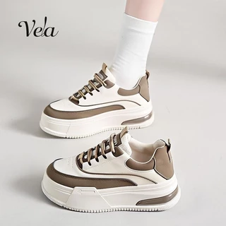 Vela Sepatu Sneakers Wanita Fashion Korea Terbaru Bahan Berkualitas Sol Empuk Anti Slip Warna Hitam Biru Putih Cocok untuk Kerja Sekolah Outdoor Olahraga dan Aktivitas Casual Sehari-hari
