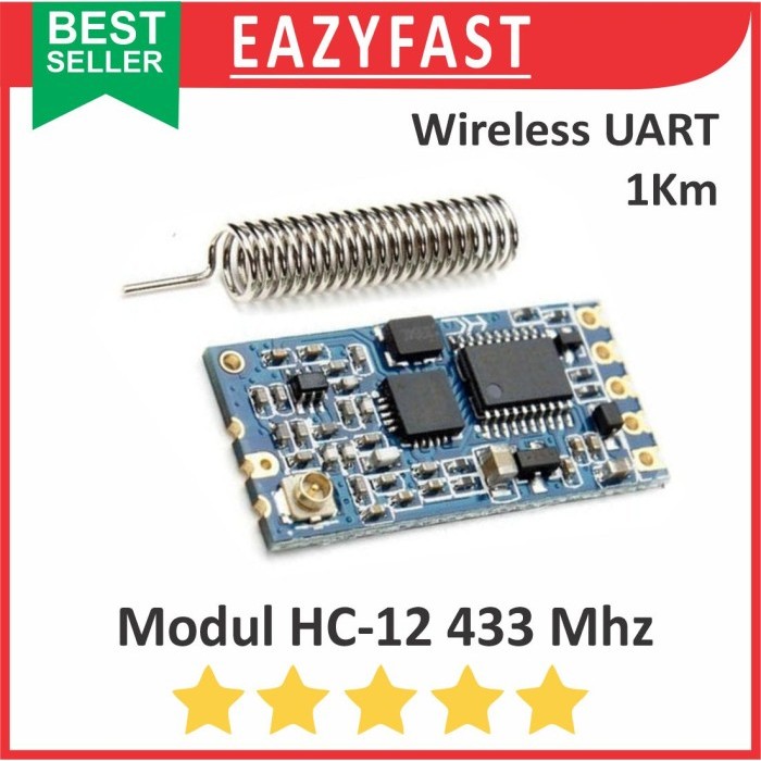 Jual Modul Radio Serial UART HC-12 Wireless 433Mhz Arduino ESP 1km HC ...