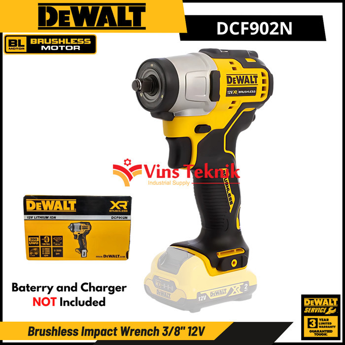 Jual Mesin Pembuka Baut Brushles Impact Wrench 3/8