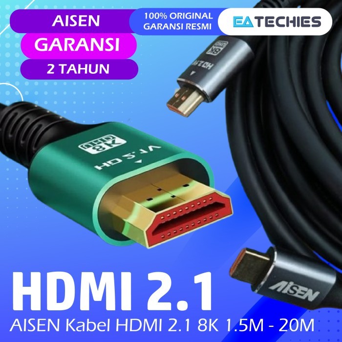 AISEN Kabel HDMI 8K HDR Ultra High Speed HDMI to HDMI 3M 5M  10M 15M 20M