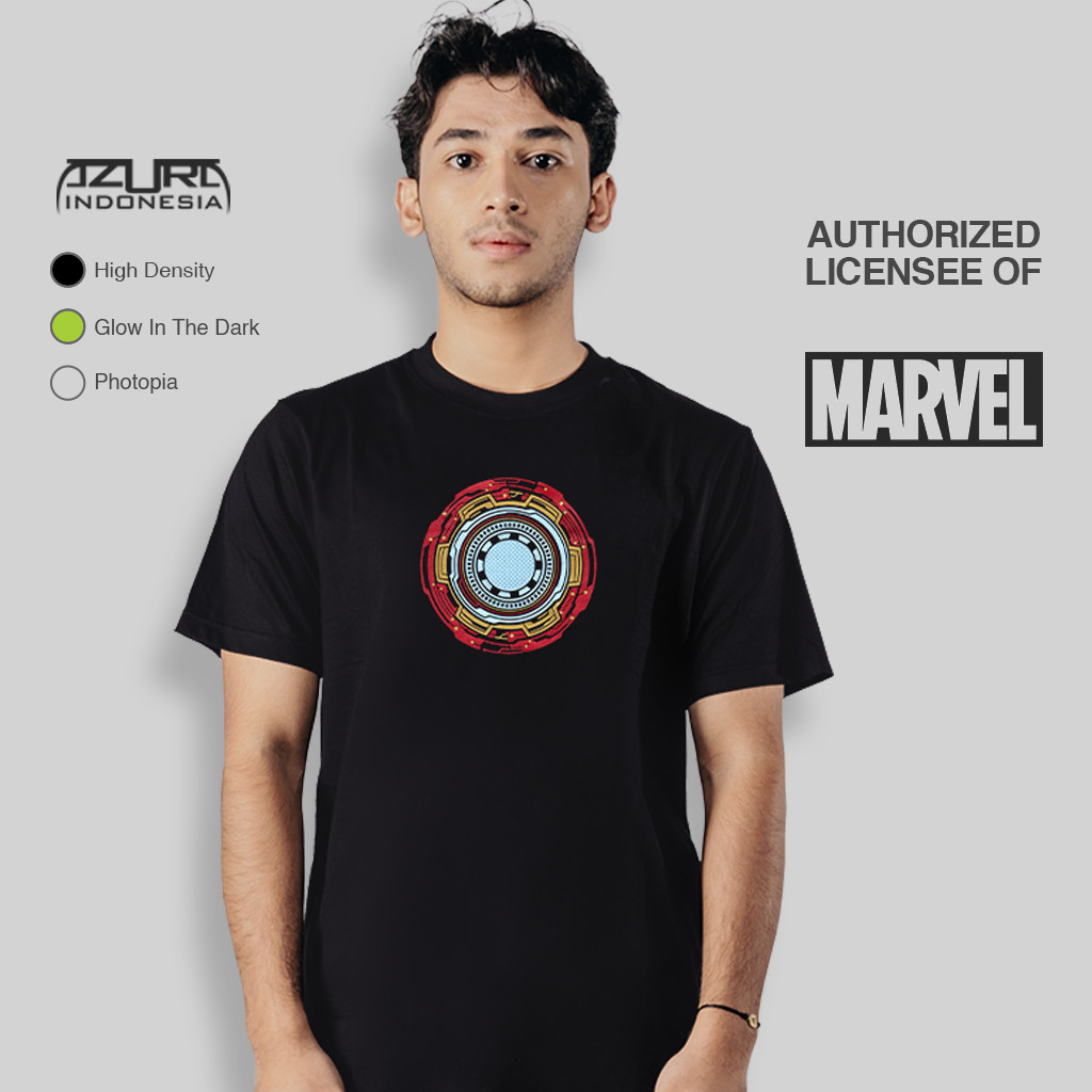 TShirt-People Arc 3 Reactor - Maglietta da uomo con scollo a V, Stark Iron Tony Nero S