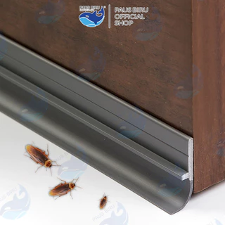 Paus Biru - Penutup Celah Lubang Bawah Pintu Door Bottom Seal Penghalang Debu, Angin, Serangga Celah Anti Kecoa Model Silikon Karet
