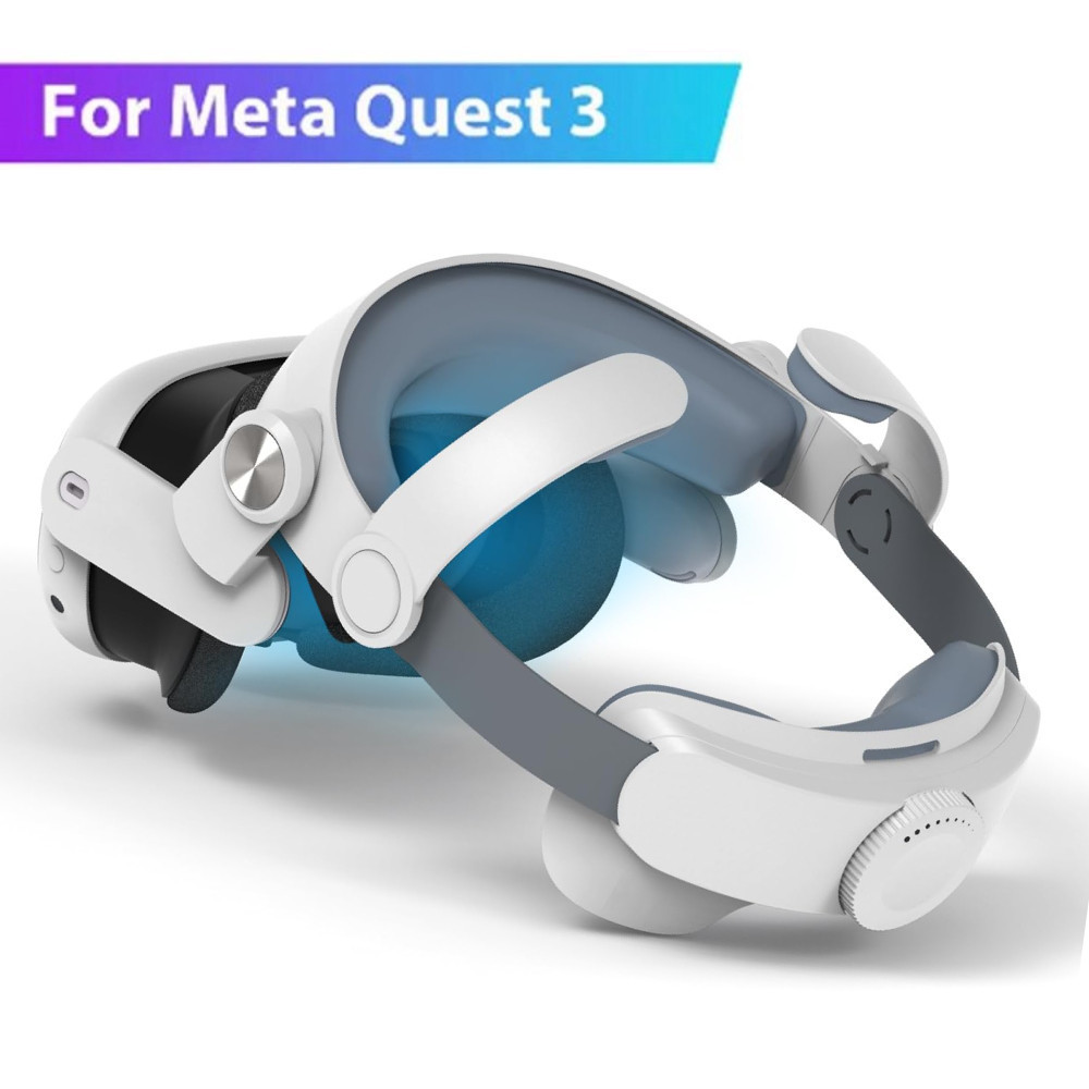 Wfyb Elite Head Strap With 10000mAh Battery Pack For Meta Quest 3 VR Headset – White, Adjustable