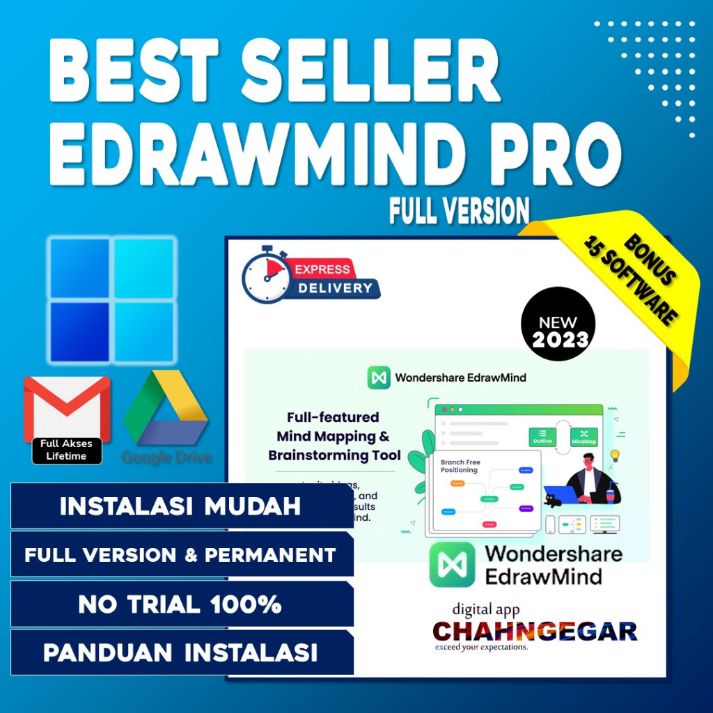 Jual EdrawMind Pro 2023 Full Version Lifetime Software Mind Mapping ...