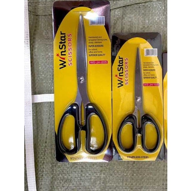 Jual FAUS Gunting Kertas Scissors Paper Plastik Size M - L Stainless ...