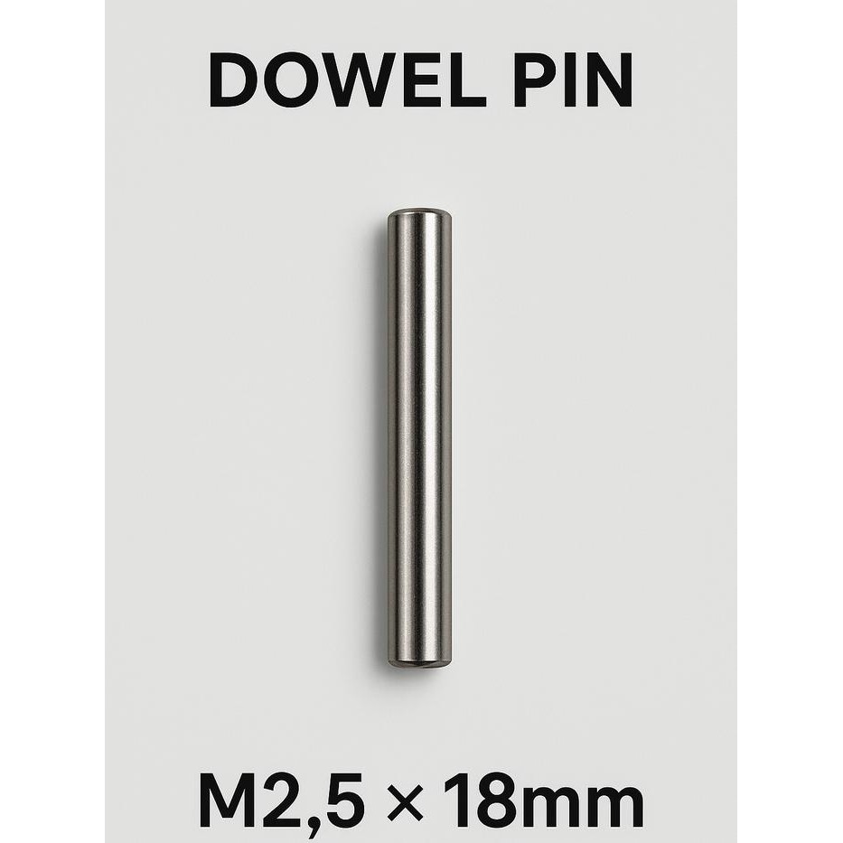 Jual Pin Besi Dowel M2.5 2.5mm m2.5x18 m2.5x18mm Panjang 18mm 1.8cm ...