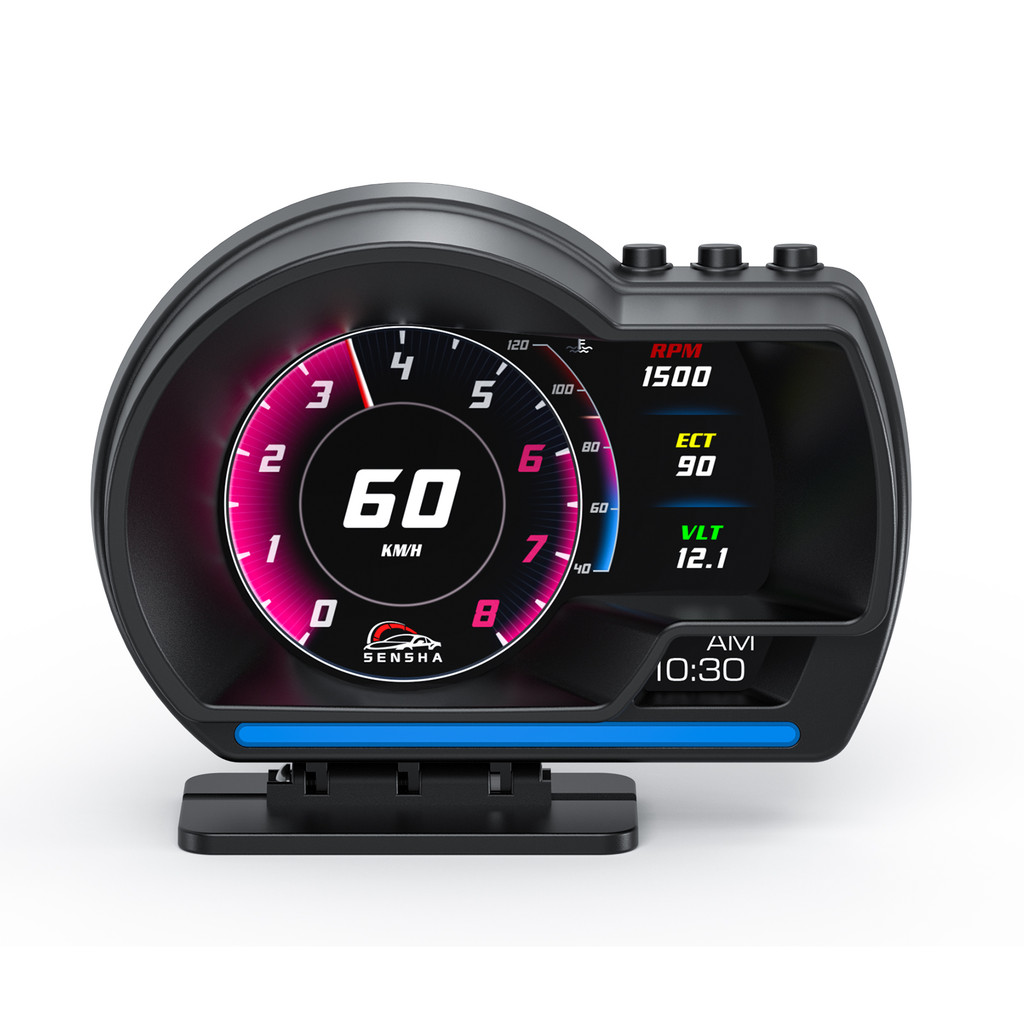 Jual (Siap, cod)Car Smart Gauge P6 Ultra OBD2+GPS HUD Car Head Up ...