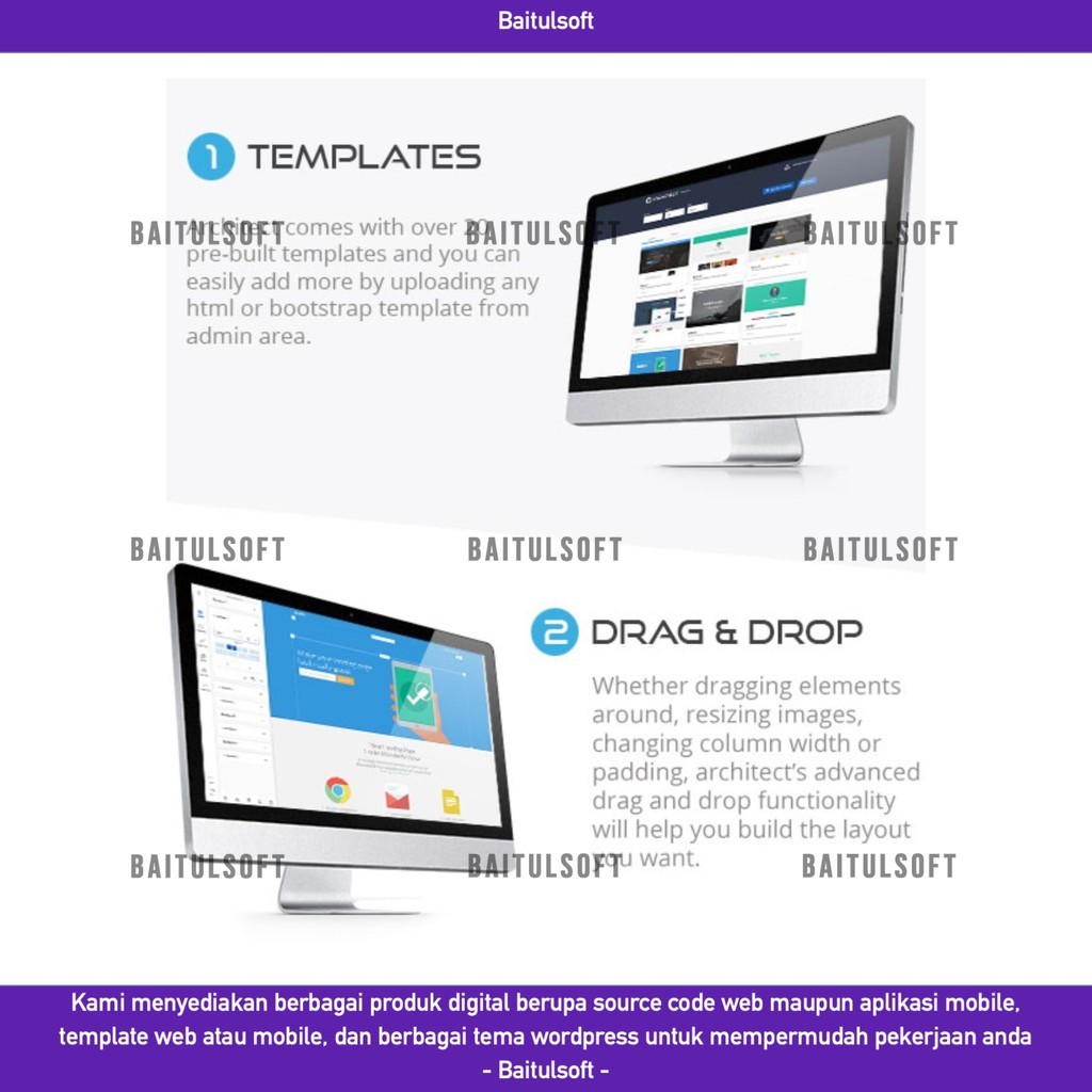 Jual SOURCE CODE APLIKASI WEB ARCHITECT - HTML AND SITE BUILDER D210 ...