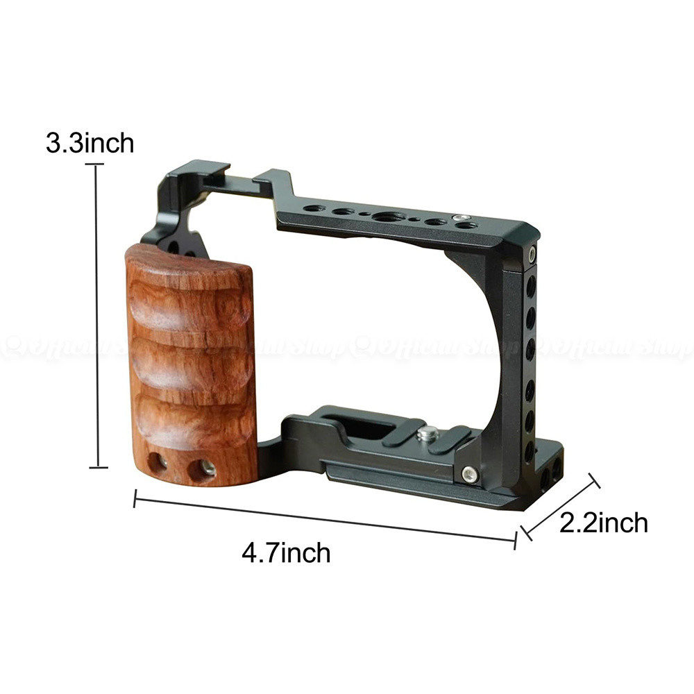 Jual HOP WORC-ZVE10 Wood Cage Rig for ZV-E10 Plate CNC Aluminium Metal ...