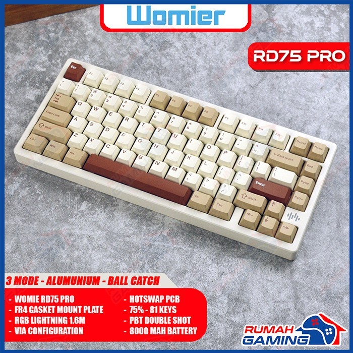 Jual WOMIER RD75 PRO - 3 Mode - Quick Release - Via - Gasket - South ...