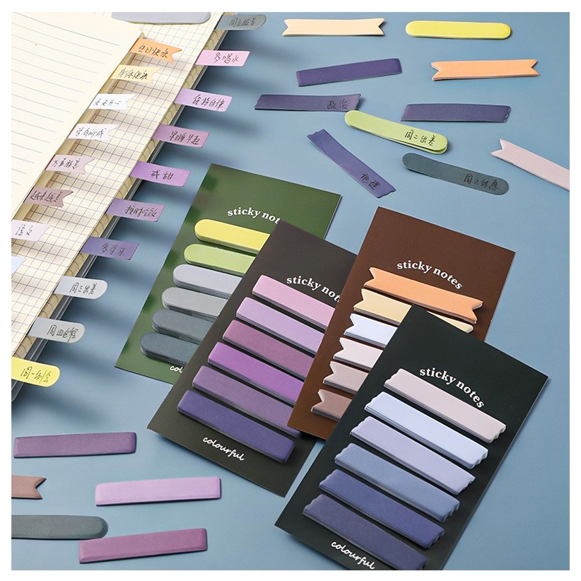 Jual MMD Kertas Notes Morandi Warna Gradasi Sticky Note Gradiasi 6in1 ...