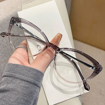 Scripto Cat Eye Kacamata Photocromic Minus Wanita Cat Eye Frame Bluecromic Anti Blueray Kaca 2