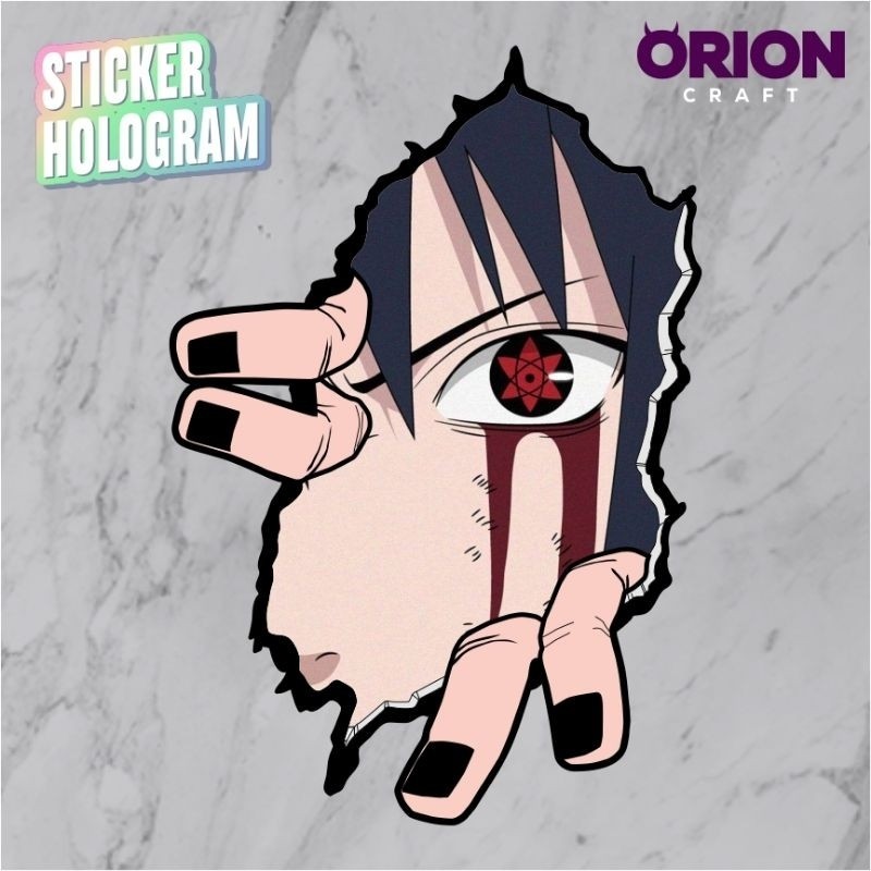 Jual JDM Project - Sticker hologram Sasuke uchiha efek keren anti air ...