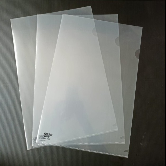 Jual Map L / Clear Sleeve Folder One F4 Folio Plastik Bening - 1 pack ...