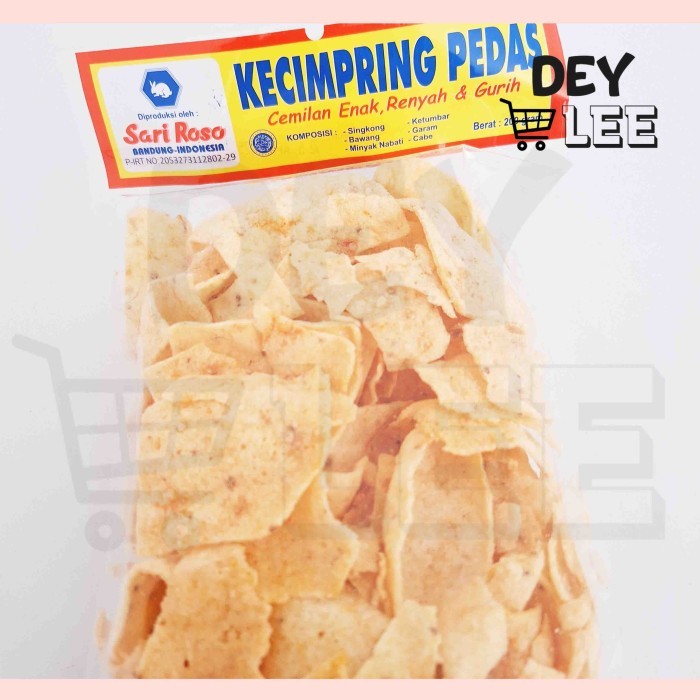 Jual Kecimpring Singkong Pedas SARI ROSO 200g Cemilan Snack Bandung ...