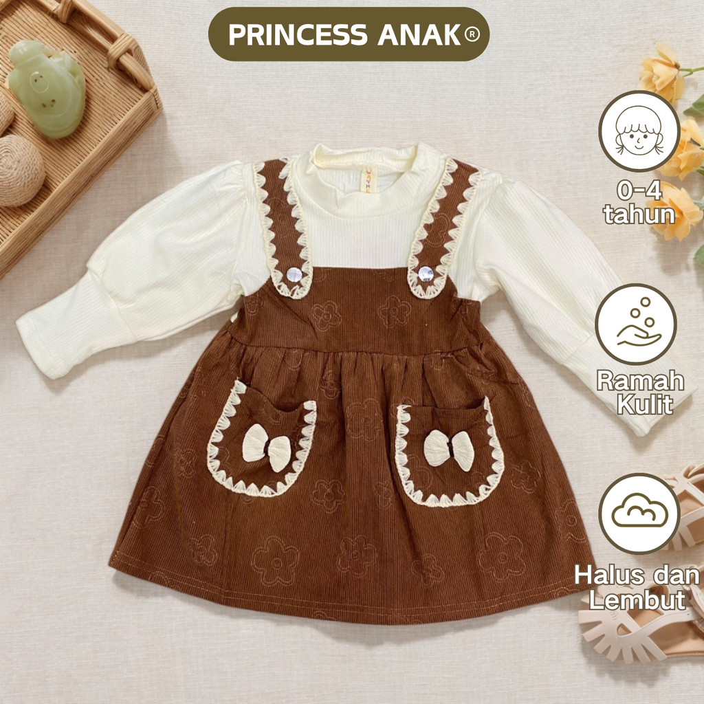 Jual [PRINCESS ANAK] 0-4 Tahun baju dress anak perempuan 1-4 tahun ...