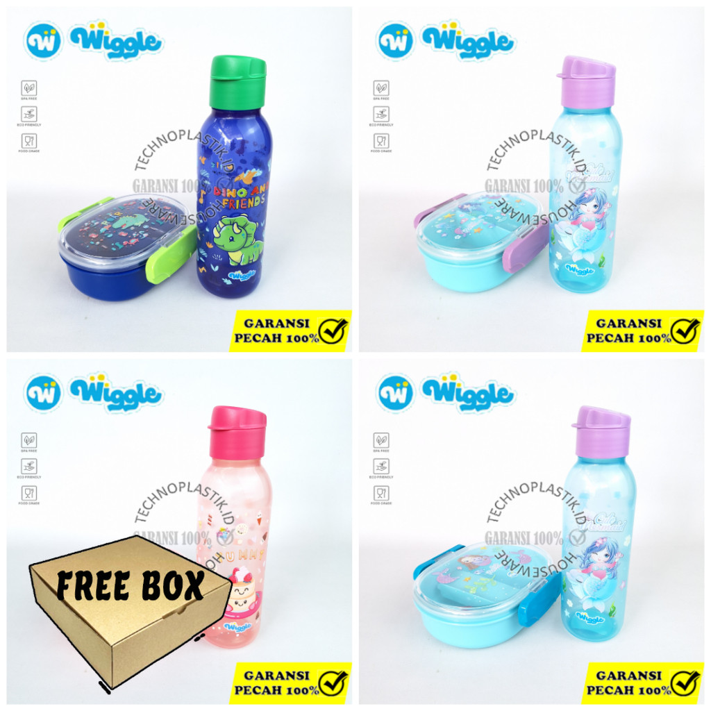 Jual WIGGLE Lunch Box Set Paket Set School Mermaid Dessert | Tempat ...