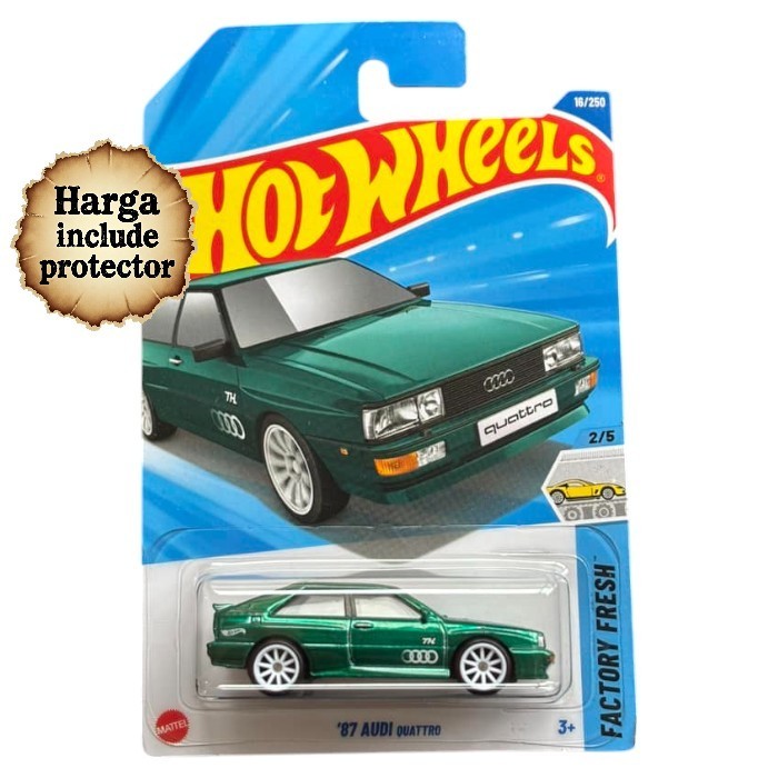Jual Hot Wheels Super Treasure Hunt 87 Audi Quattro Hijau Lot A