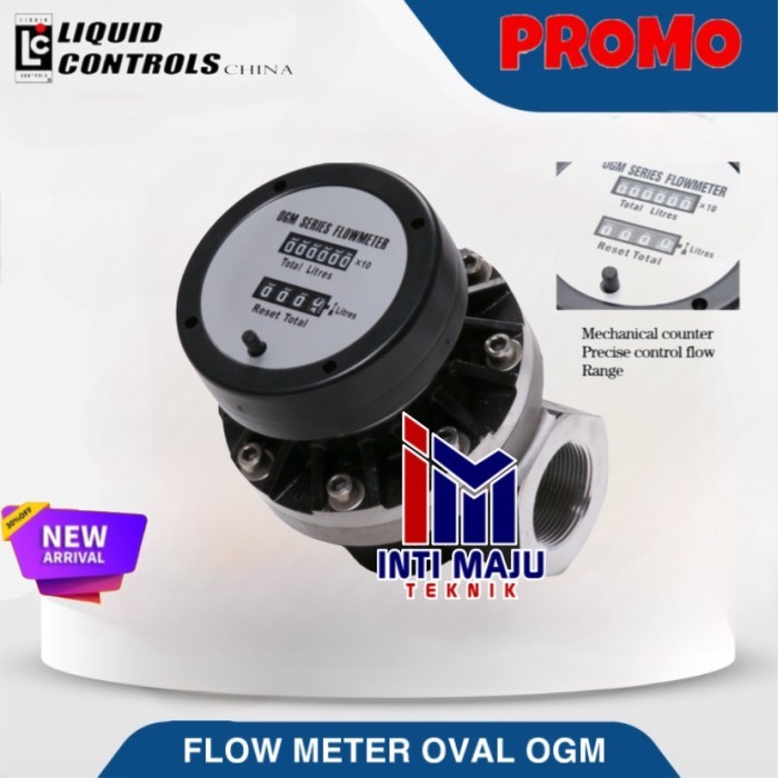 Jual Flow meter OGM 2 inch analog OMG-50A aluminium oval gear meter 2 ...