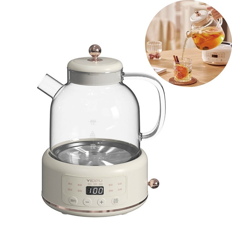 Jual 1.2L Smart Electric Kettle Automatic Glass Office Health Kettle ...