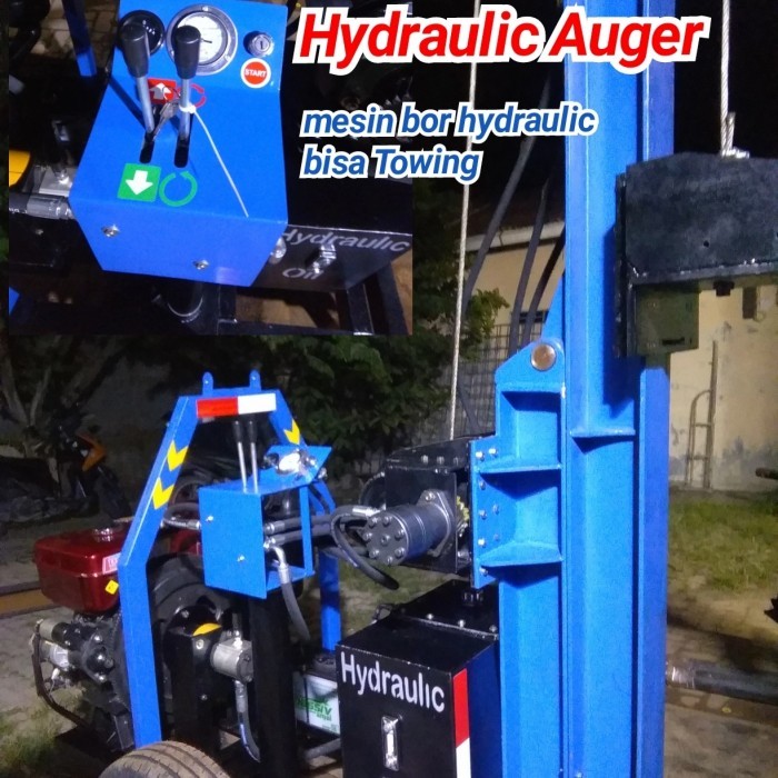 Jual Hydraulic Auger mesin bor pile borpile gerudi tanah tiang listrik ...