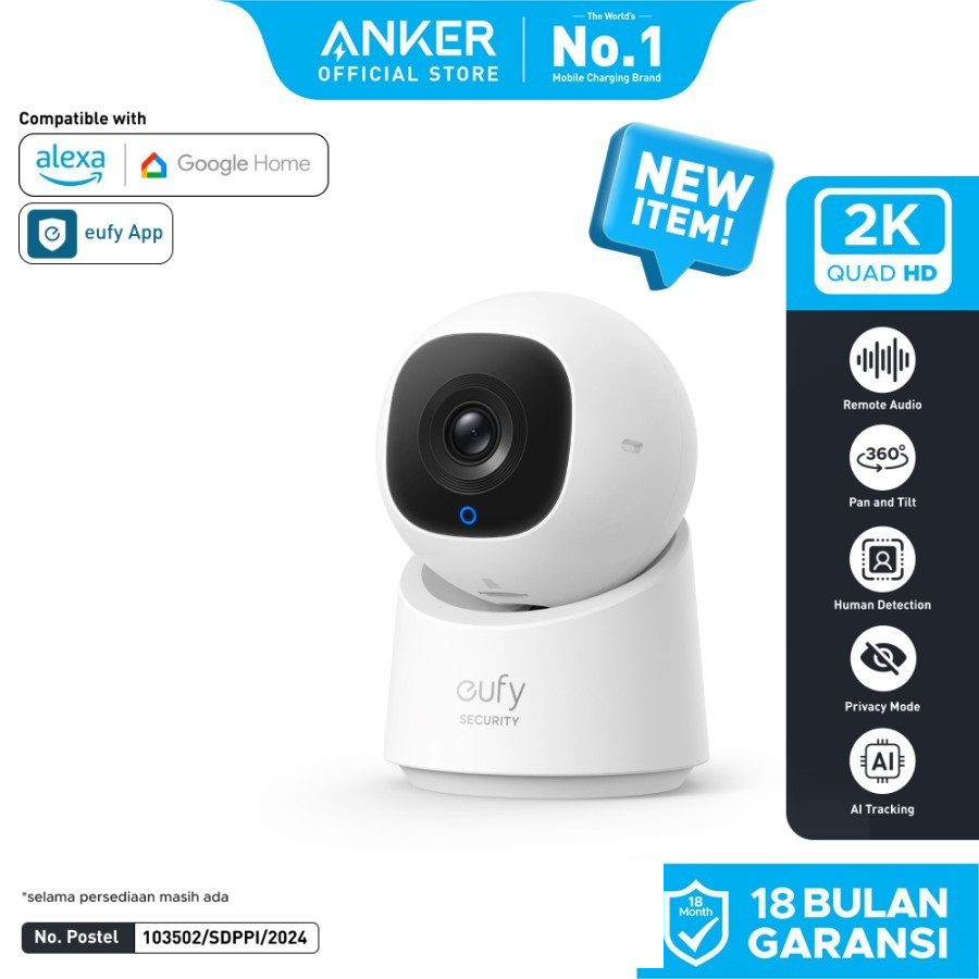 Jual Anker Eufy Security Indoor Cam C210 C220 1K 2K Resolution with 360 ...